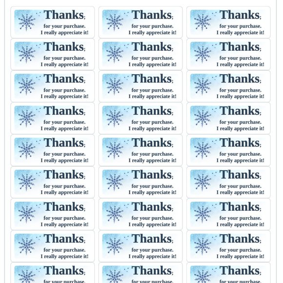 Thank You Stickers Order Shipping Labels Box Mailing Label Sticker - Picture 2 of 2
